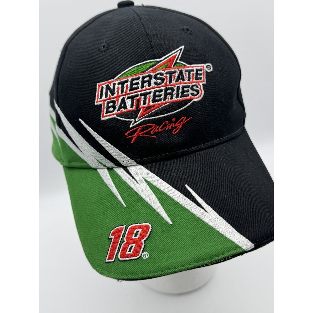 Vintage Interstate Batteries‎ Racing Hat Cap Strap Back NASCAR Mens 90s - Picture 3 of 16